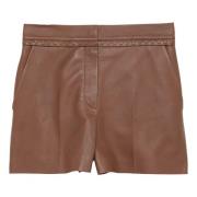 Korte shorts voor een trendy look Fendi , Brown , Dames