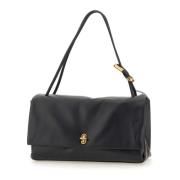 Dual Schoudertas Zwart Leer Marc Jacobs , Black , Dames