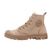 Ritssluiting Veterschoenen Palladium , Beige , Dames