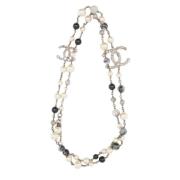 Pre-owned Fabric chanel-jewelry Chanel Vintage , Gray , Dames