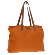 Pre-owned Nylon totes Prada Vintage , Orange , Dames