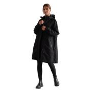 Black Waterproof Parka Aim'n , Black , Dames