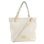 Pre-owned Leather shoulder-bags Michael Kors Pre-owned , White , Dames