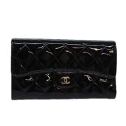 Pre-owned Fabric wallets Chanel Vintage , Black , Dames