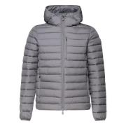 Padded Hooded Coat Save The Duck , Gray , Heren