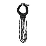 Pre-owned Fabric necklaces Chanel Vintage , Black , Dames