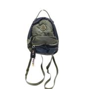 Pre-owned Fabric backpacks Moncler Pre-owned , Blue , Dames