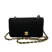 Pre-owned Cotton chanel-bags Chanel Vintage , Black , Dames