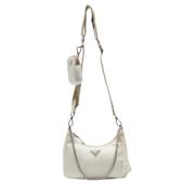 Pre-owned Leather prada-bags Prada Vintage , Beige , Dames