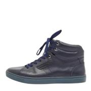 Pre-owned Leather sneakers Dolce & Gabbana Pre-owned , Blue , Dames