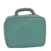 Pre-owned Leather chanel-bags Chanel Vintage , Green , Dames