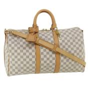 Pre-owned Canvas louis-vuitton-bags Louis Vuitton Vintage , Beige , Da...