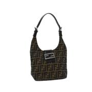 Pre-owned Canvas fendi-bags Fendi Vintage , Black , Dames