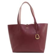 Pre-owned Leather handbags Ralph Lauren Pre-owned , Red , Dames