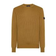 Ochre Crewneck Sweater Peuterey , Yellow , Heren