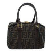 Pre-owned Canvas fendi-bags Fendi Vintage , Brown , Dames