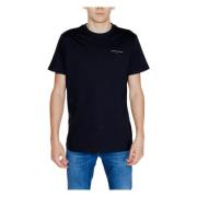 Zwarte korte mouw ronde hals T-shirt Tommy Hilfiger , Black , Heren