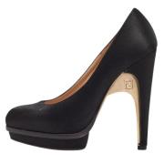 Pre-owned Suede heels Fendi Vintage , Black , Dames