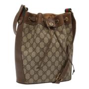 Pre-owned Leather gucci-bags Gucci Vintage , Brown , Dames