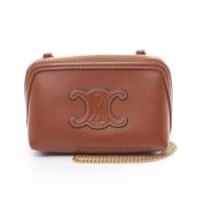 Pre-owned Leather celine-bags Celine Vintage , Brown , Dames