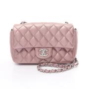 Pre-owned Leather chanel-bags Chanel Vintage , Pink , Dames