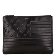 Pre-owned Leather clutches Givenchy Pre-owned , Black , Dames