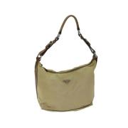 Pre-owned Nylon prada-bags Prada Vintage , Beige , Dames