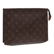 Pre-owned Canvas pouches Louis Vuitton Vintage , Brown , Dames