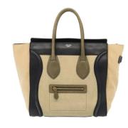 Pre-owned Canvas handbags Celine Vintage , Beige , Dames