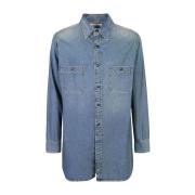 Blauw Shirt voor Mannen Maison Margiela , Blue , Heren