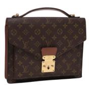 Pre-owned Canvas handbags Louis Vuitton Vintage , Brown , Dames