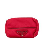 Pre-owned Nylon wallets Prada Vintage , Red , Dames