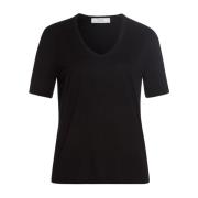 V-hals T-shirt IVY OAK , Black , Dames