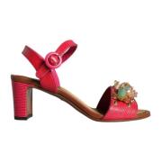 Versierde Keira Sandalen met Gesp Sluiting Dolce & Gabbana , Pink , Da...