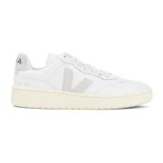 Witte Leren Sneakers Verhoog Stijl Veja , White , Dames