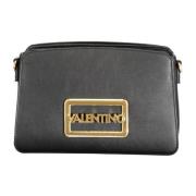 Zwarte schoudertas met afneembare band en ritssluiting Valentino by Ma...