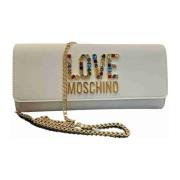 Stijlvolle PU-tas Love Moschino , White , Dames