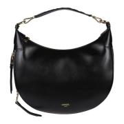 Stijlvolle Origami Hobo Tas Lancel , Black , Dames