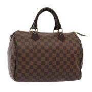 Pre-owned Canvas handbags Louis Vuitton Vintage , Brown , Dames