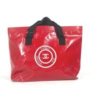 Pre-owned Vinyl chanel-bags Chanel Vintage , Red , Dames