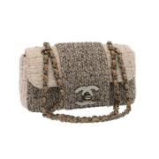 Pre-owned Canvas chanel-bags Chanel Vintage , Beige , Dames