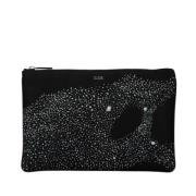 Pre-owned Fabric clutches Dior Vintage , Black , Dames