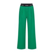 Logo Long Pant in AminaCC Stijl Co'Couture , Green , Dames