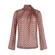 Lange mouw blouse in stijl 74a05-03503 Anna Van Toor , Multicolor , Da...