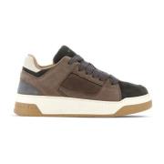 Bruine Sneakers met Voorsluiting Hogan , Brown , Heren