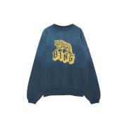 Retro Tiger Hoodie - Maat: XS Anine Bing , Blue , Dames