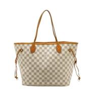 Pre-owned Canvas totes Louis Vuitton Vintage , White , Dames