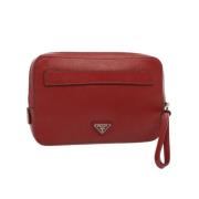 Pre-owned Leather prada-bags Prada Vintage , Red , Dames