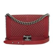 Pre-owned Fabric chanel-bags Chanel Vintage , Red , Dames