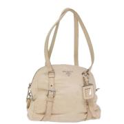 Pre-owned Leather prada-bags Prada Vintage , Beige , Dames